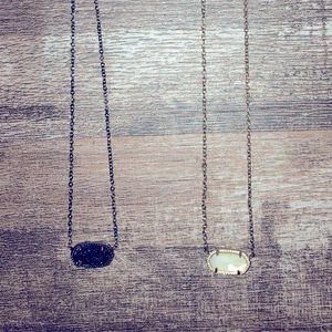 Kendra Scott pearl and black druzy